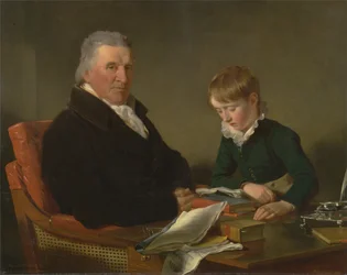 Francis Noel Clarke Mundy und sein Enkel, William Mundy (1809)